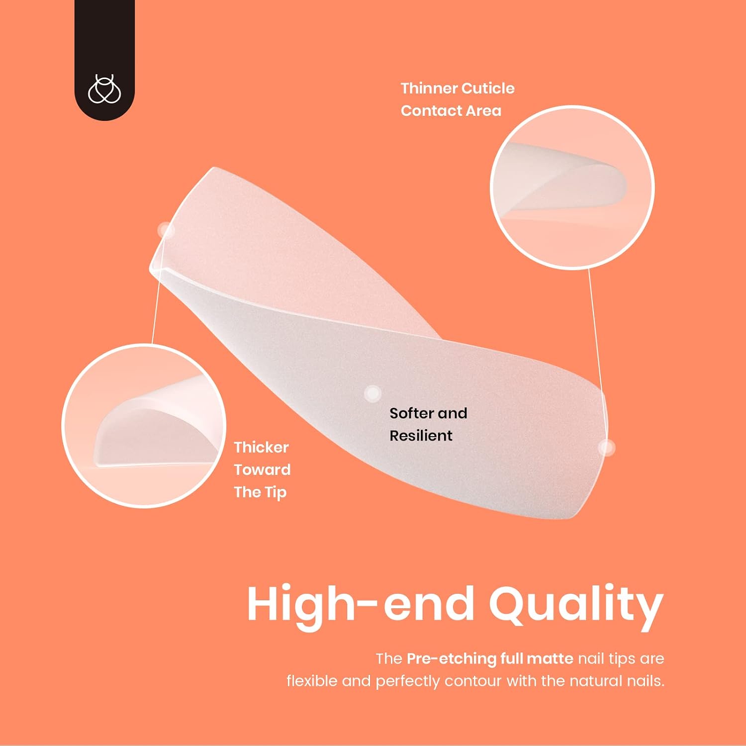 Beetles Gel Nail Tips for Nails Art, 510Pcs Matte Short Coffin False Nails Tips Fake Clear Gel Tips Acrylic Press on Need Nail Glues for Gel Polish/Dip Powder/Poly Extension Gel Nail Art