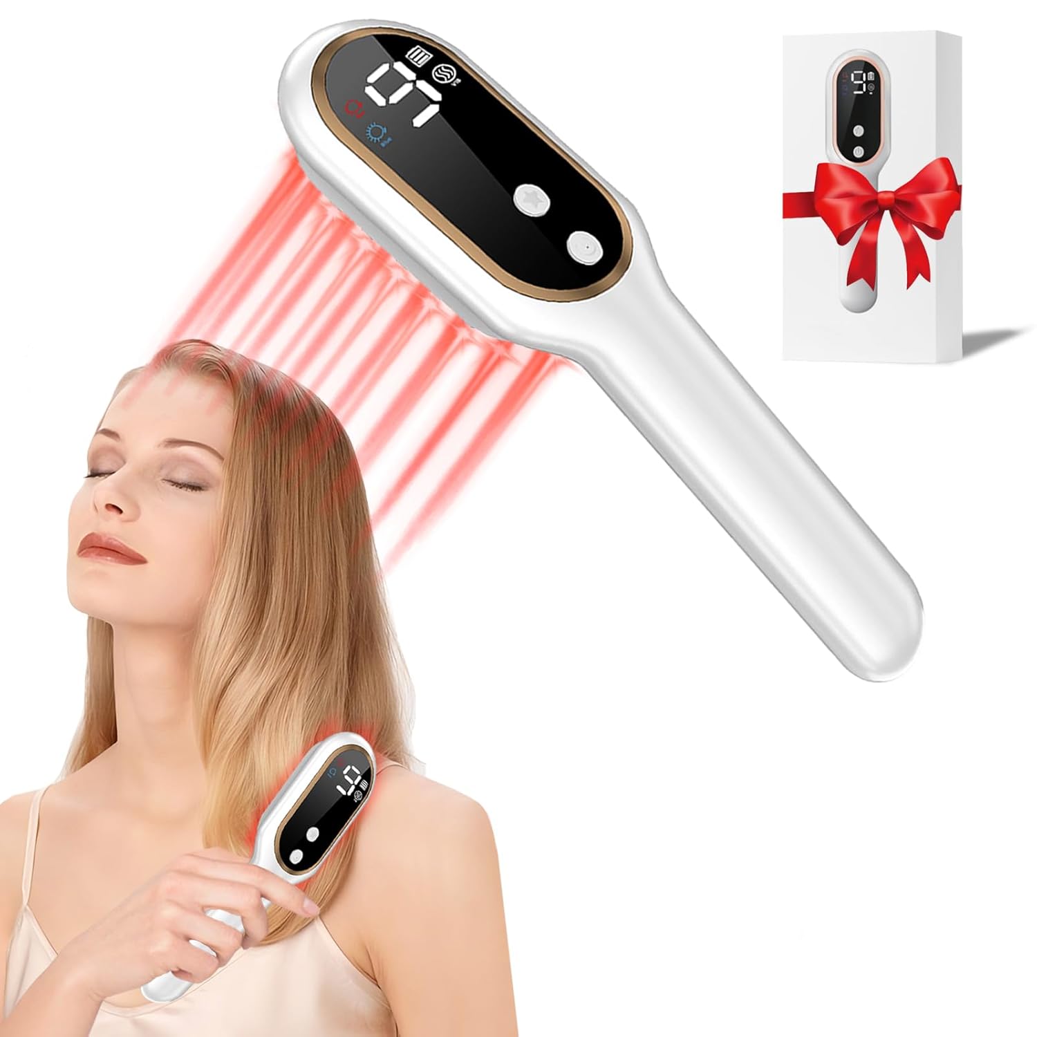Laser Hair Growth Comb – Handheld Hair Growth Comb Device Promotes Hair Growth for Thicker, Healthier Hair Laser Hair Growth Comb – Handheld Hair Growth Comb Device Promotes Hair Growth for Thicker, Healthier Hair