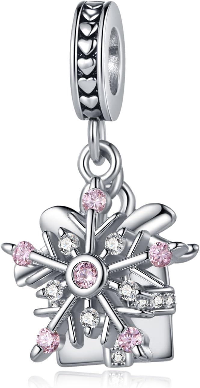 NARTGO Sparkling Snowflake Charm for Christmas Compatible with Pandora Charms Bracelets - Image 2