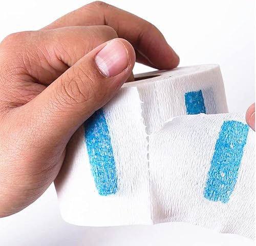 Miniatura 5 de QUUPY 2 rollos desechables de papel de peluquería para el cuello, cuello de peluquería, toalla de papel elástica para peluqueros y barberos o uso