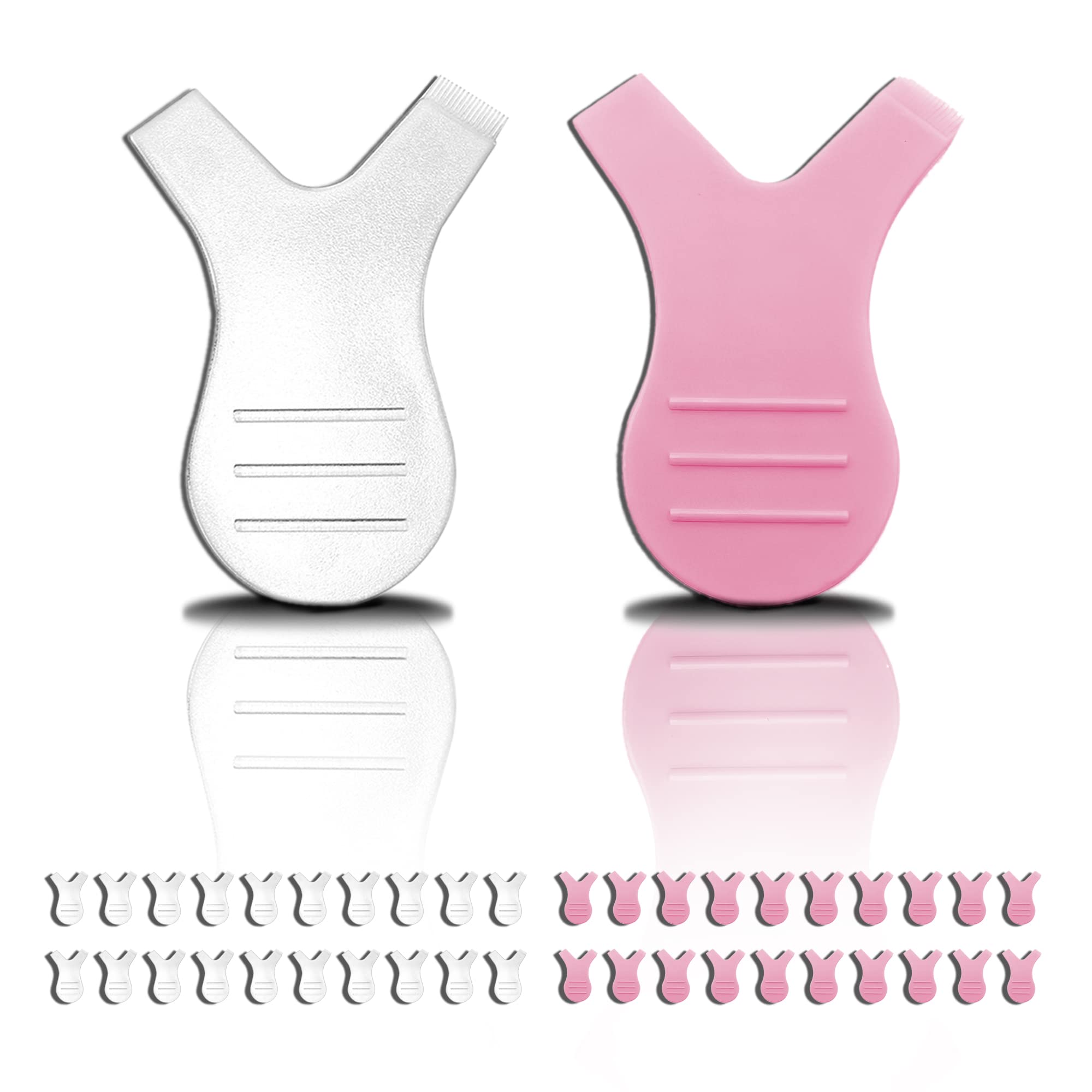 40 Pezzi Y Forma Pennelli per Ciglia.Spazzola Laminazione Ciglia Forma DIY in Silicone.Spazzole Estensione Innesto Pennello Ciglia di Bellezza di Trucco per Arriccia Innesto L'estensione delle Ciglia