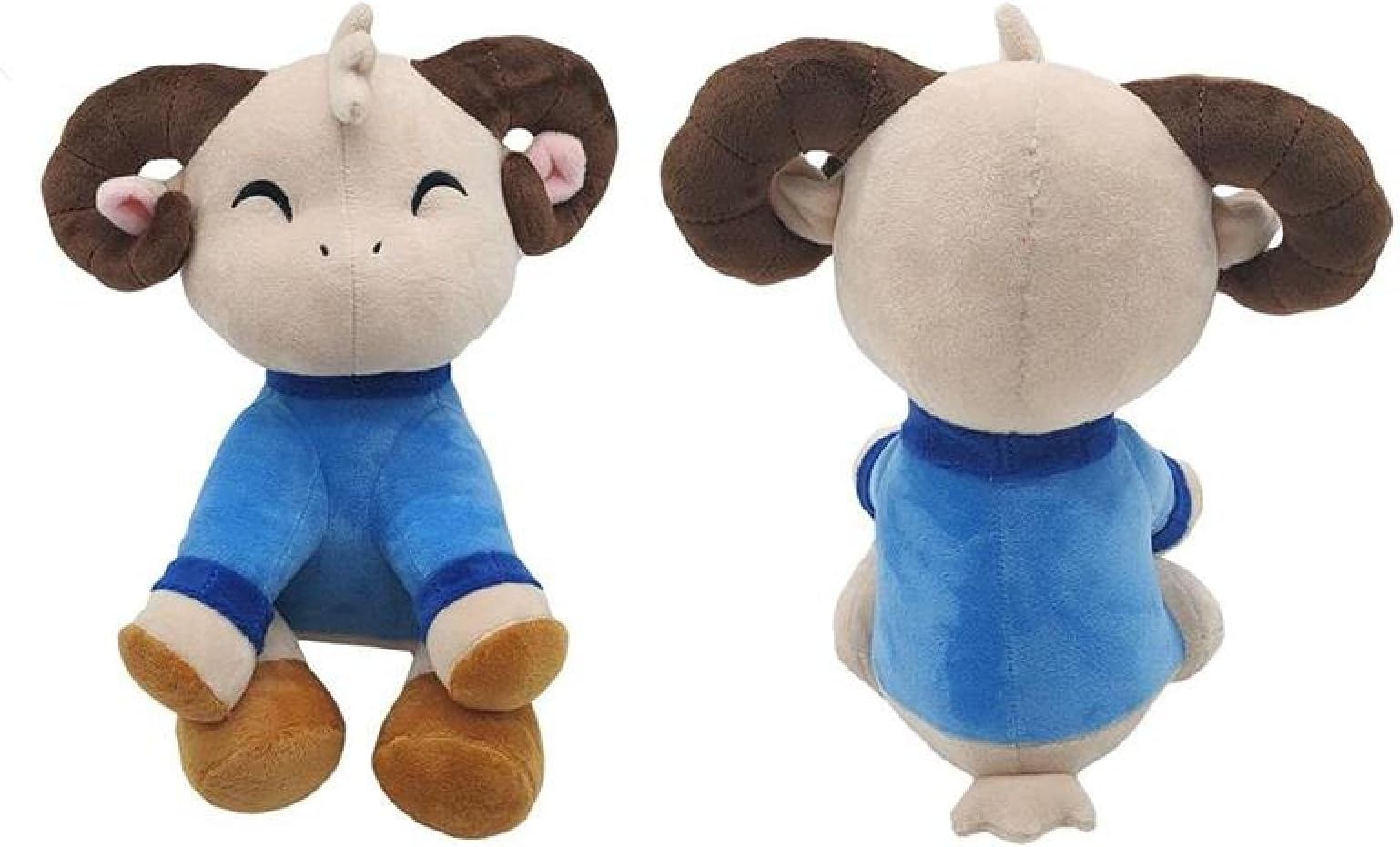 Jin Chuang Cute Jschlatt Plush Toy Cartoon Anime Stuffed Sheep Goat Dolls Soft Pillow Baby Sleep Comfort Toy Room Decor Girls Gift 25cm