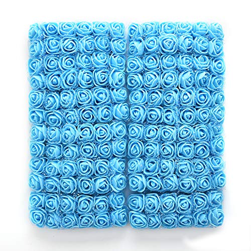 NWSX Mini Teste di Fiori di Rose finte 144pcs Mini...