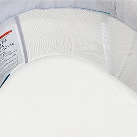 100% Cotton Bassinet Sheets Compatible with SNOO Smart Bassinet and Chicco LullaGo Portable Sleeper Bassinet, 2 Pack, Ultra Soft Bassinet Sheet, White