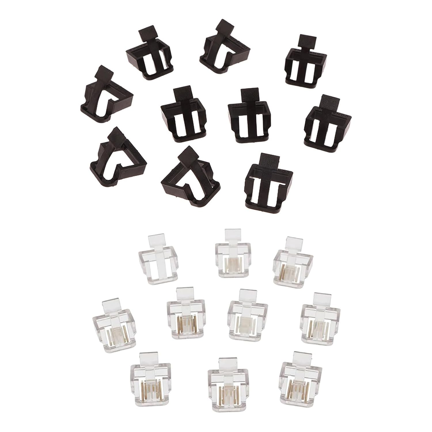 10Pcs Essential Networking RJ45 Plug Protective Cover Latches for RJ45 Plug Protections Maintains Original Cable Length Black Latches