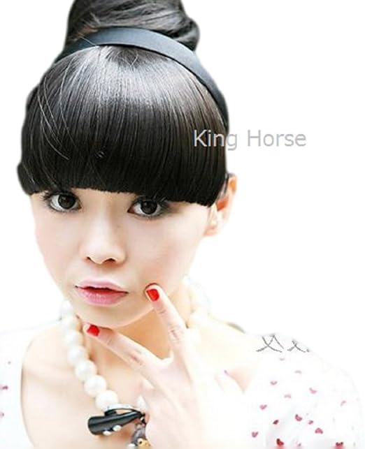 Amazon Future Eyes 前髪 ウイッグ ヘアバンド 簡単 装着 さらさら キュート ぱっつんブラック ポイントウィッグ 通販