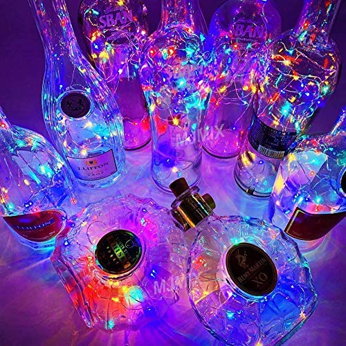 fizzytech 20 LED Wine Bottle Cork Lights Copper Wire String Lights 2 Meter Battery Powered led Decoration Lights, Lights of Home Decoration - Multicolour Pack 12 (B08FXTLCMT) Amazon Price History, Amazon Price Tracker