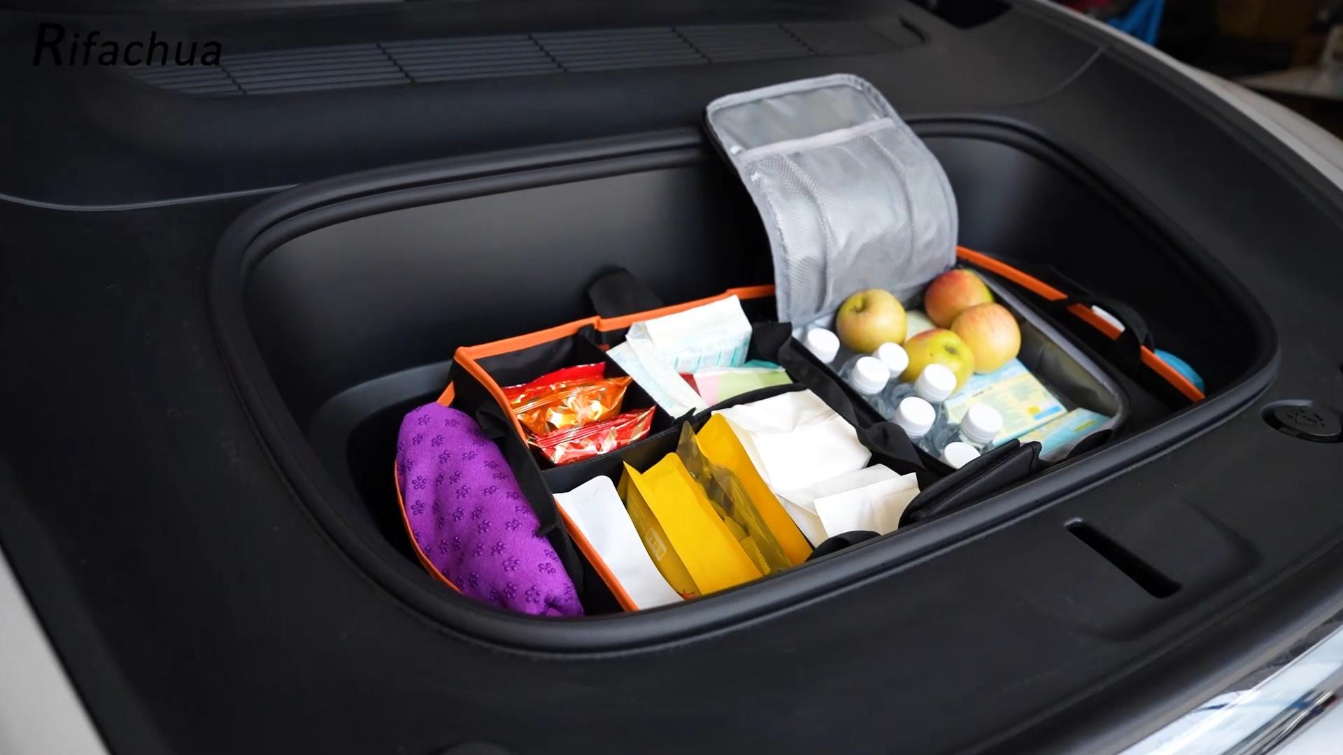 Amazon.com: Rifachua Car Front Trunk Organizer with Cooler Bag