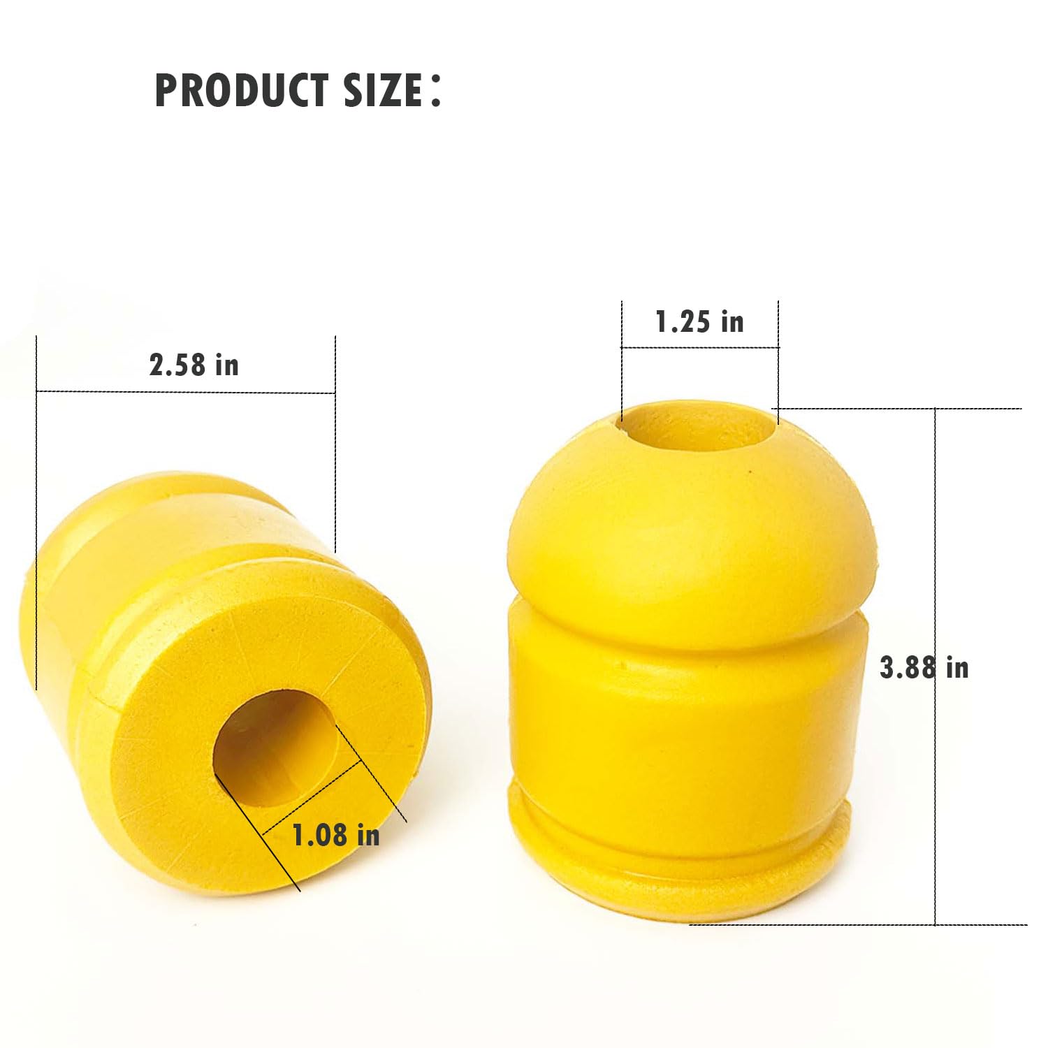 52855788AB Posteriore Bump Stop Fit per Dodge RAM 1500 2009-2020 Braccio di Controllo Sospensione Posteriore Stop Paraurti Sostituire 52855788AC 52855788AC 2 PZ