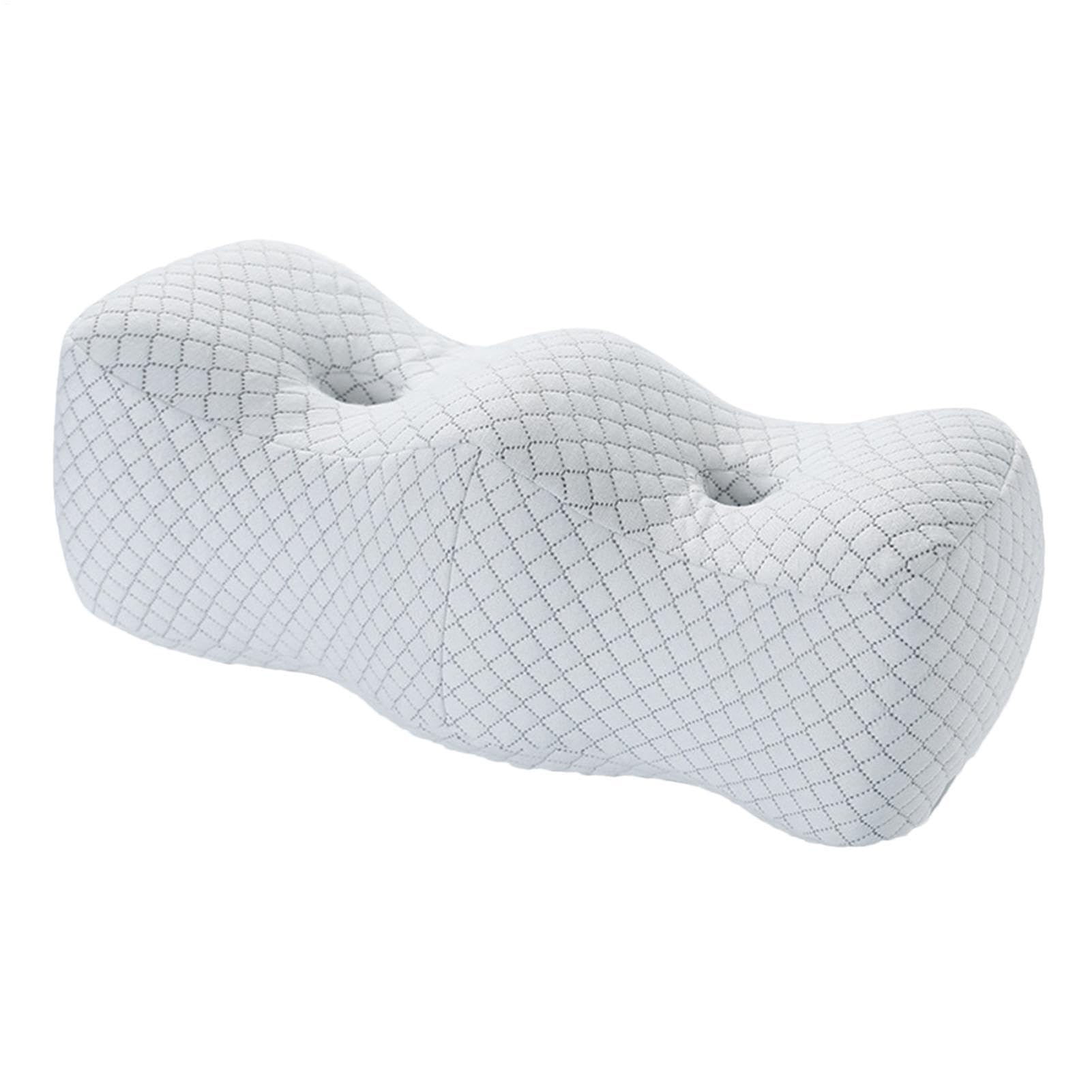 Almohada para elevar las piernas – 55 x 23 x 21 cm contorno de espuma | viscoelástica (1 unidad) | Cojín de soporte elevado, de la presión, extraíble y lavab