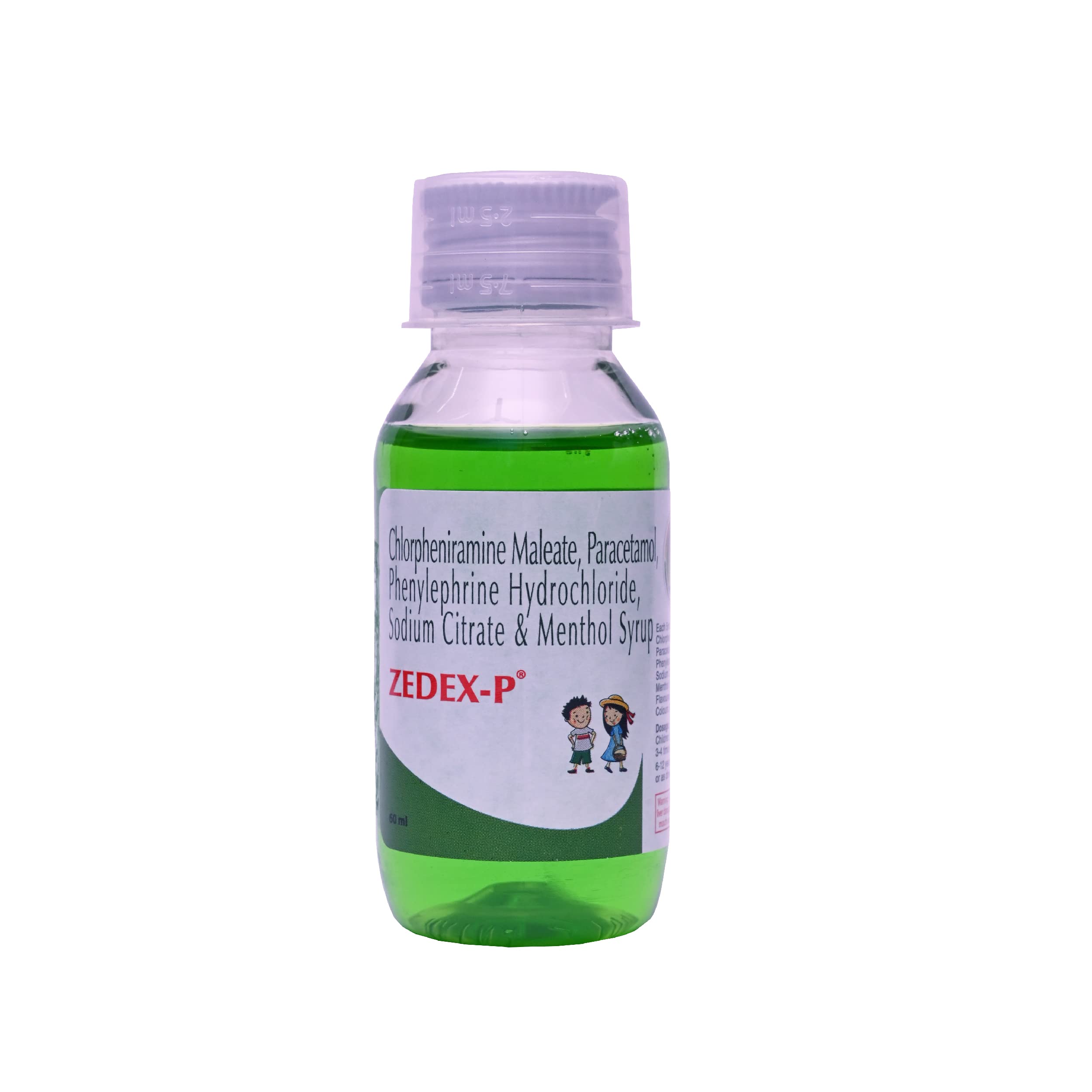 Zedex P - Bottle of 60 ml Cough Syrup