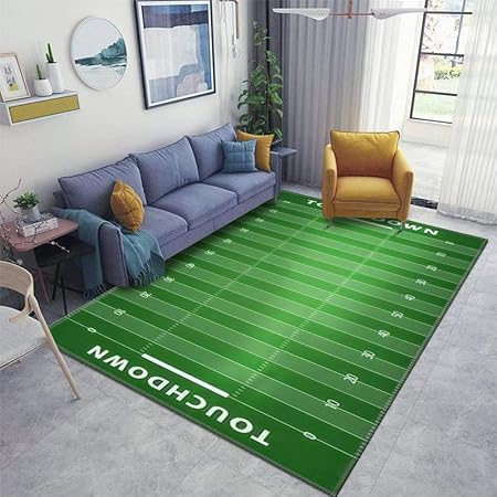 Amazon.com: Home Area Runner Rug Pad American Football Field Background ...