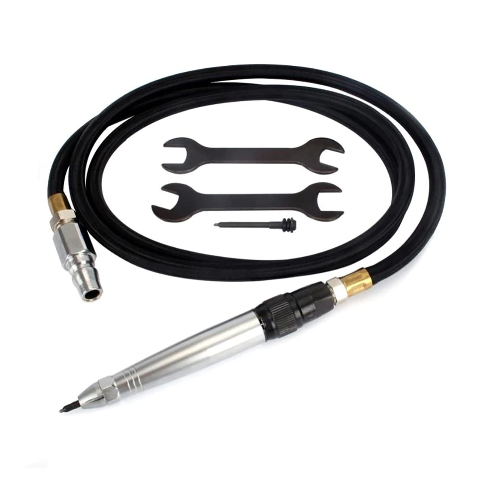 Marteau pneumatique, Stylo crayon gravage stylo pneumatique stylos pneumatique kit meuleuse scribe gravage de lettrage outil tuyau(Set)