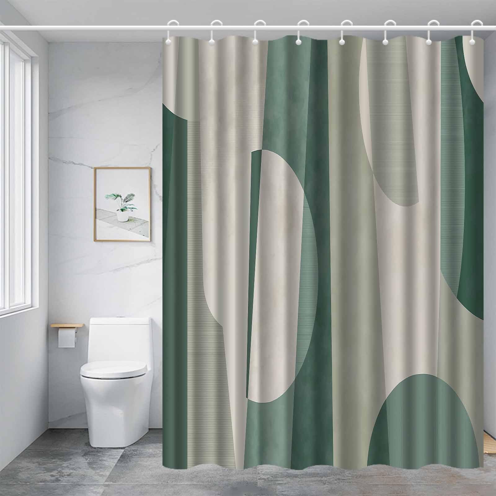 Rideau de douche textile lourd style scandinave 140 x 220 cm