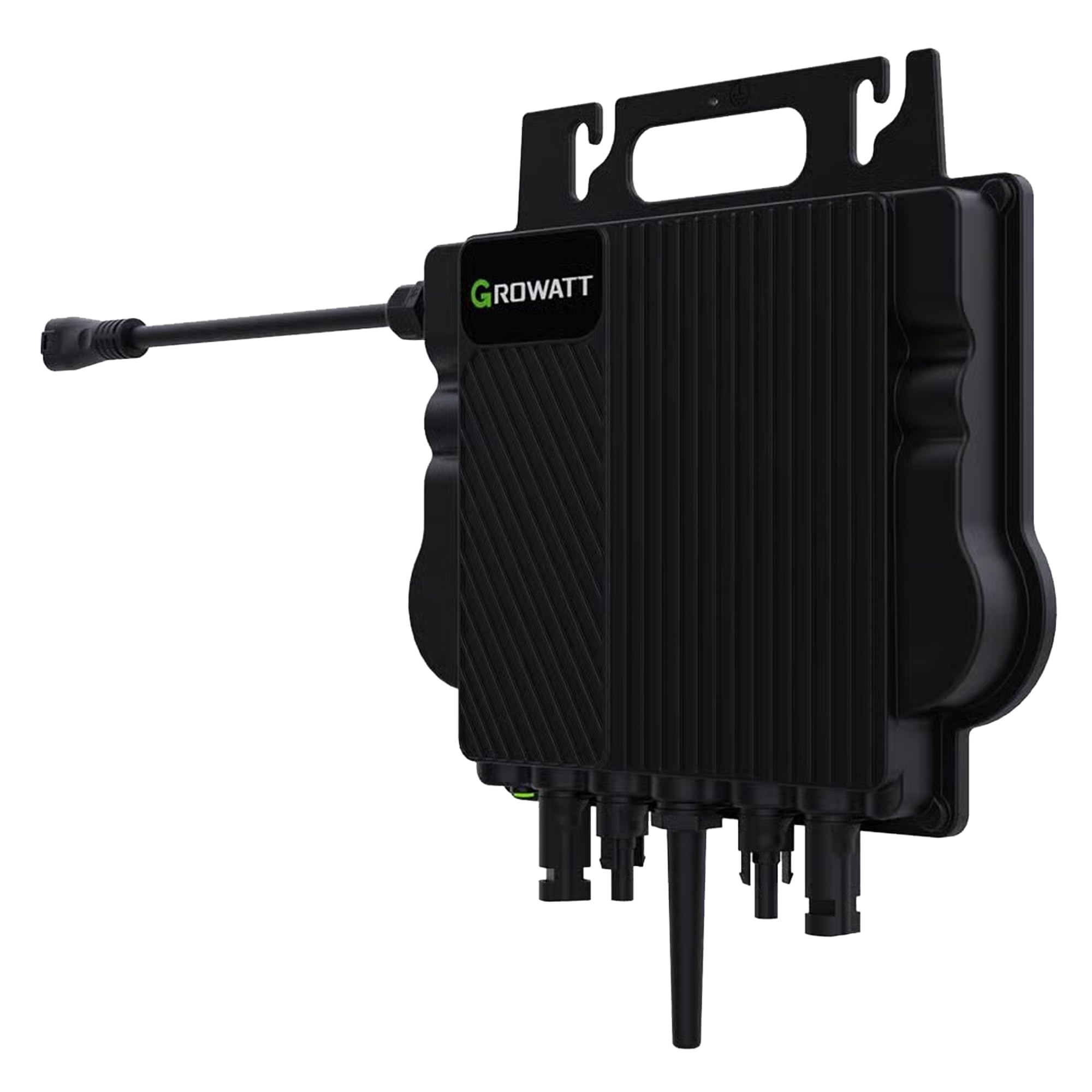 GROWATT Mikro-Wechselrichter 800 W NEO‑800M‑X für Balkonkraftwerk, IP67 wetterfest, Plug&Play Installation, 2 MPPT, WiFi Bluetooth, inkl.5m Anschlusskabel und 4x1m Solarkabel