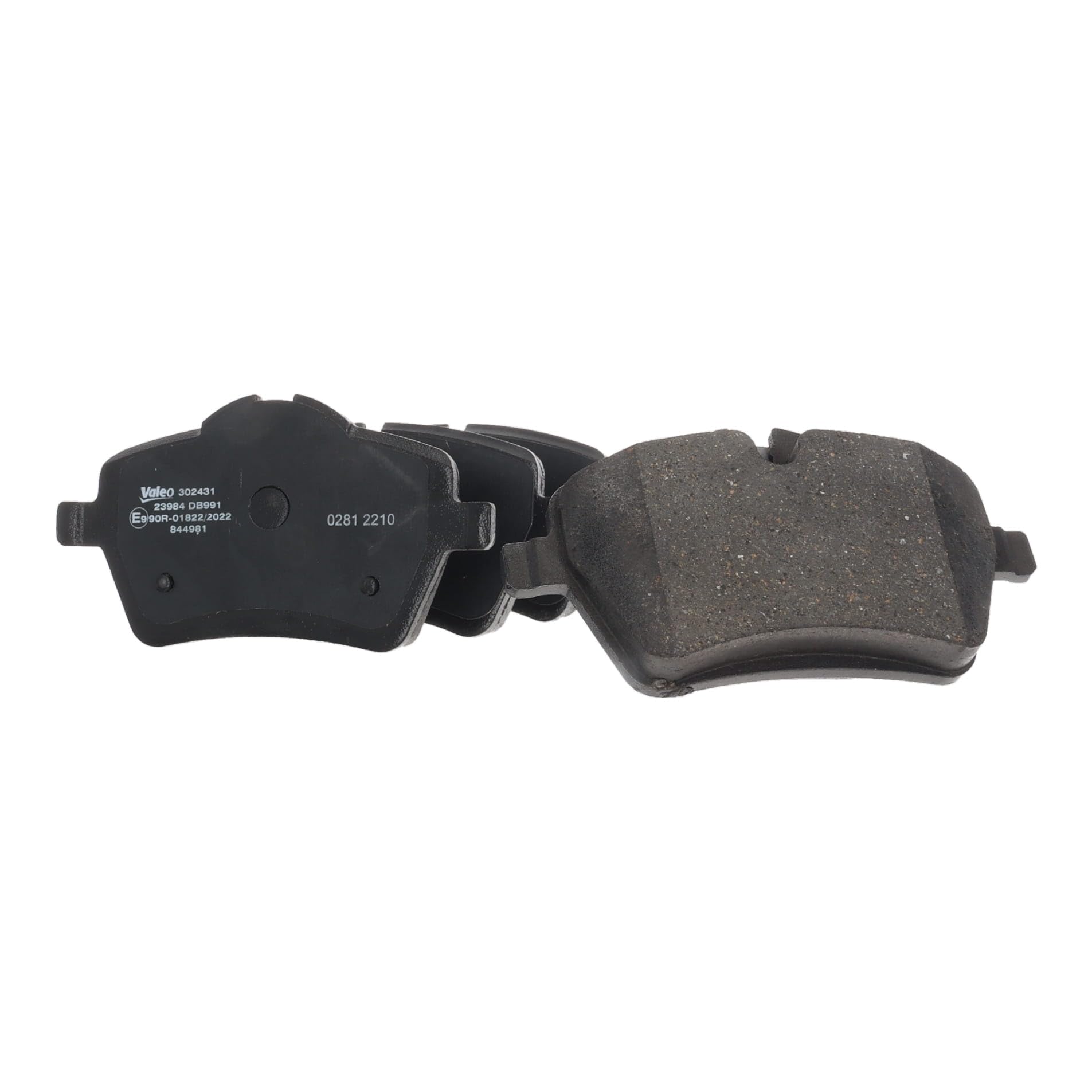 Valeo Jeu de 4 Plaquettes de Frein Essential 302431, Essieu Avant