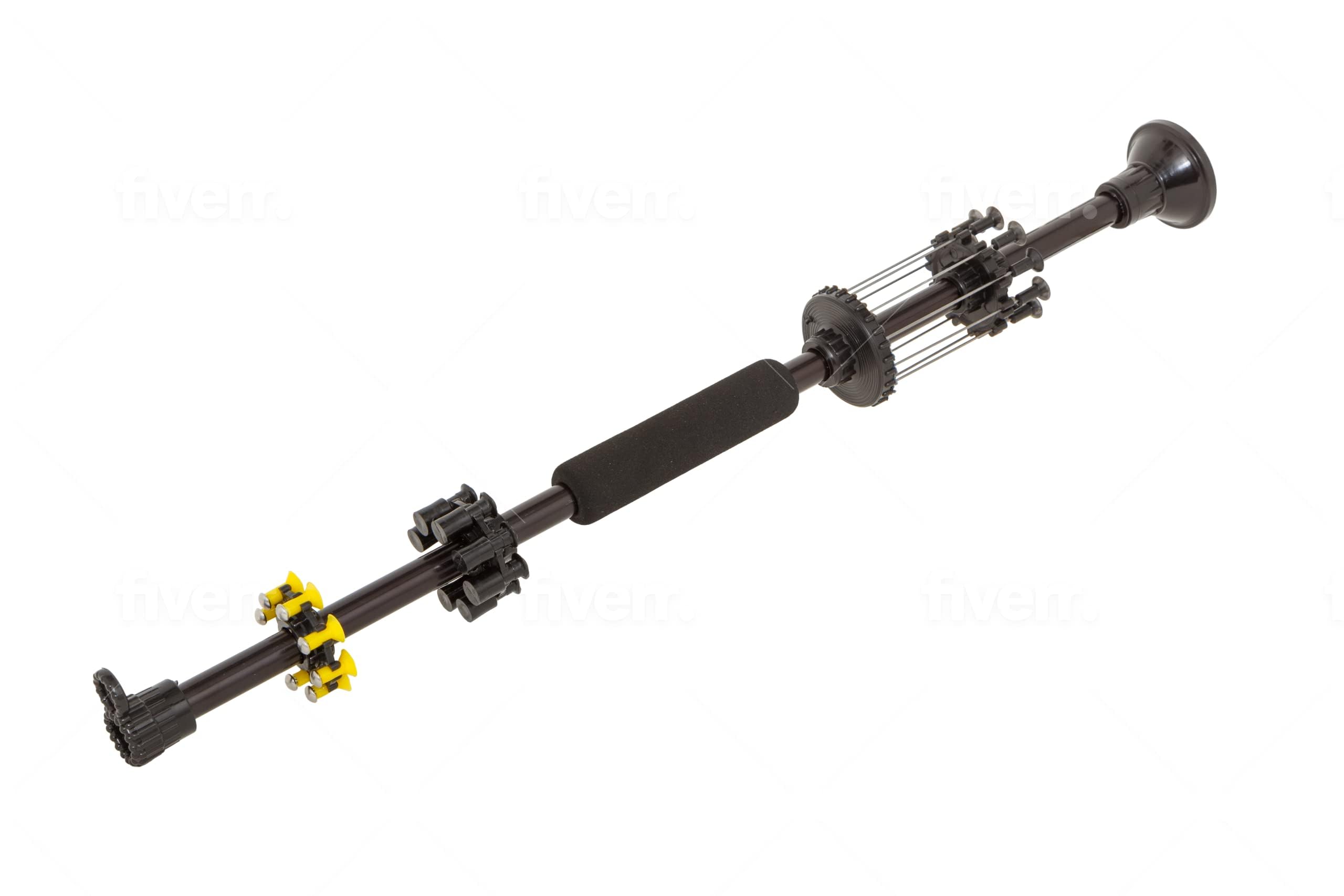 Black Rhino Blowguns 18 inch 1 Piece 40 Caliber Blowgun Anodize Black Comes with a 20 pc Dart kit