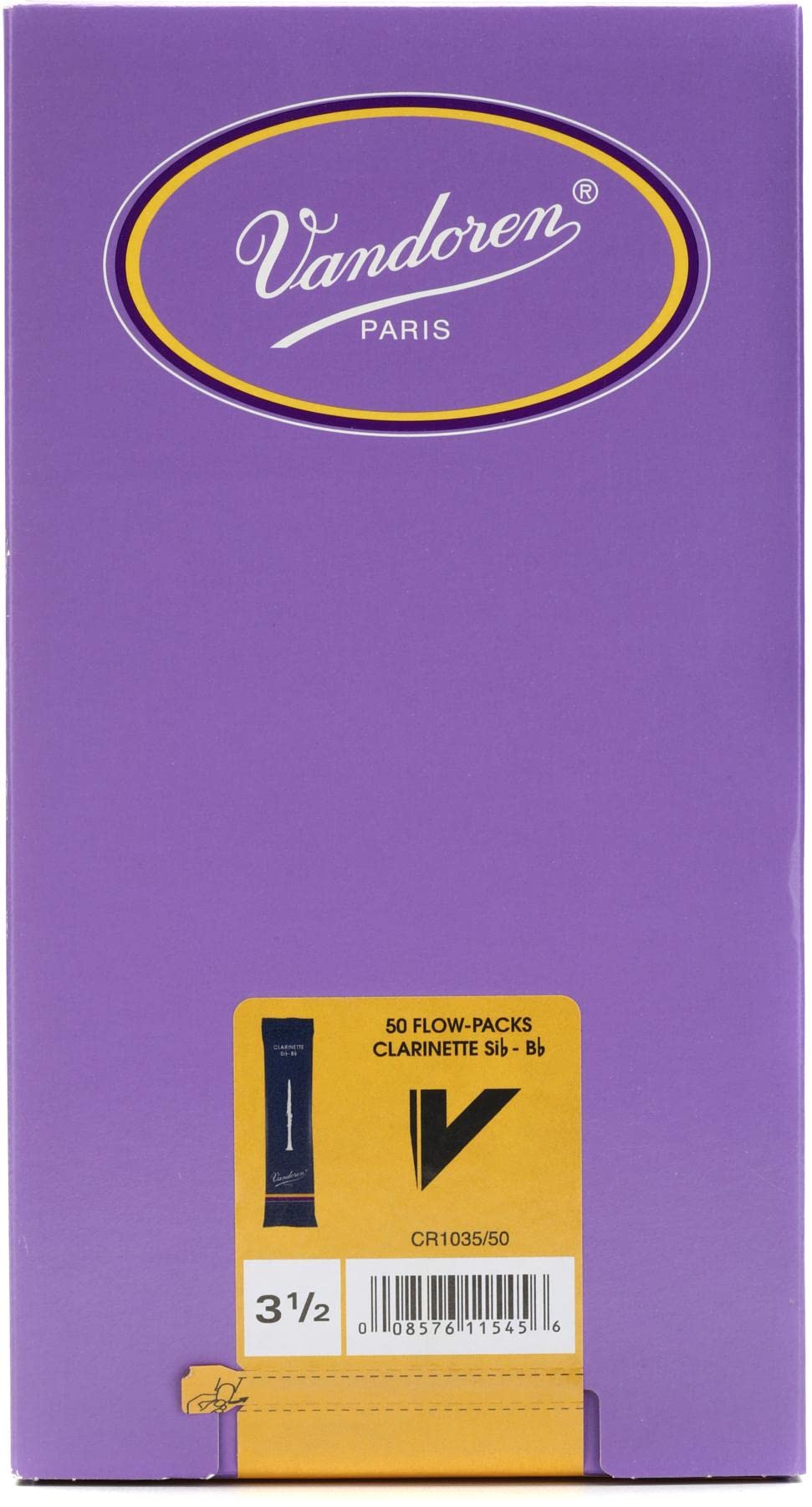 Vandoren CR1035/50 - Caja de 50 cañas tradicional para clarinete sib