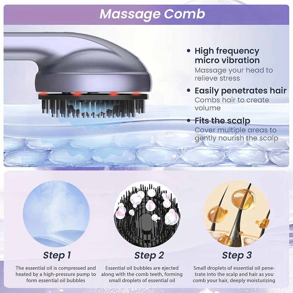 SYJYM Masseur de Cuir chevelu Gratte-tête Portable avec nœuds de pétrissage des Tissus Idée Cadeau Masseur Anti-Stress Muscles Épaule Mollet