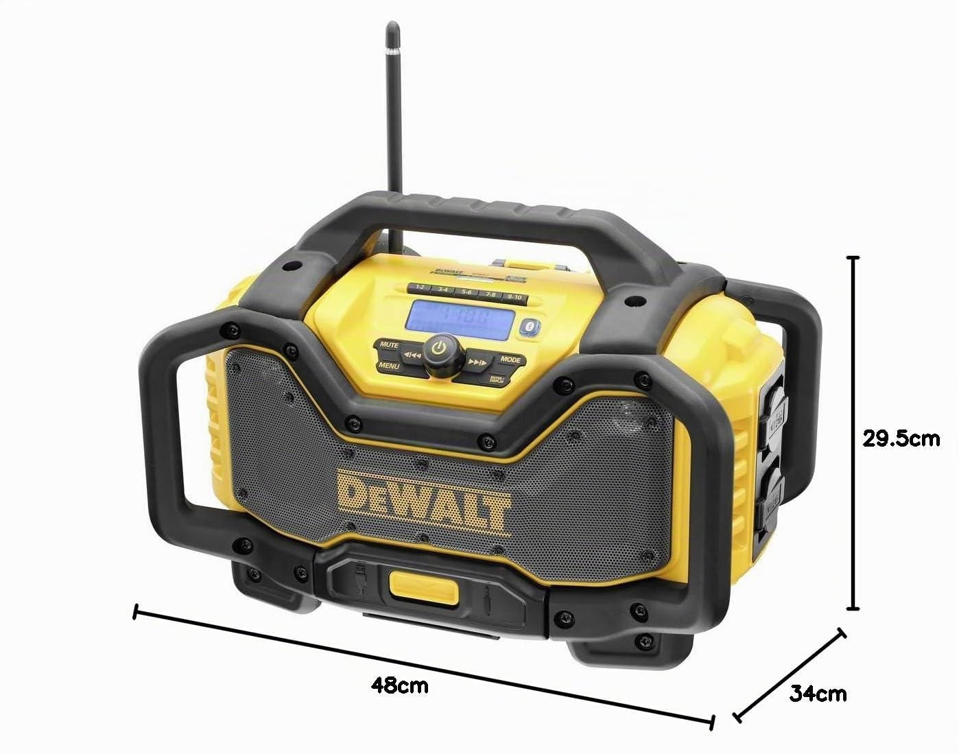 DeWalt DCR027 Batterie ou secteur radio Jaune/Noir