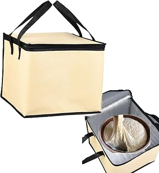 Three-layer Thickened Dough Proofer, Sourdough Dough Proofing Box Electric, Insulation/Preservation, for Making Bread, Yogurt, Natto,Pizza Making, 9-speed Adjustment,20L