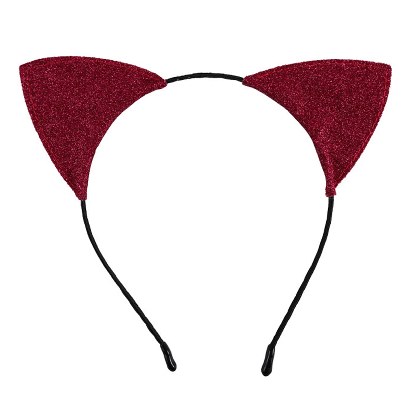 MICFENY Crystal Decorated Leopardine Headpiece Nonallergenic Thin Hair Addition For