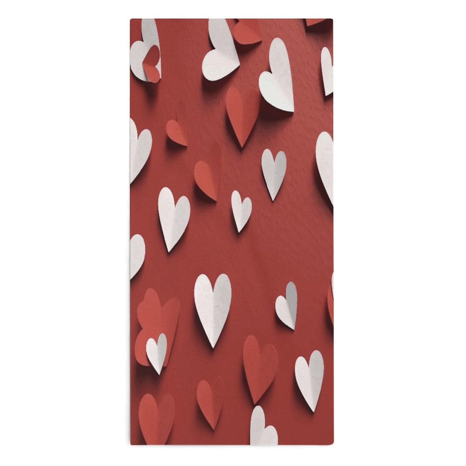 Btcowzrv Style Hand Drawn Heart Bath Towel Beach Towels Shower Towel