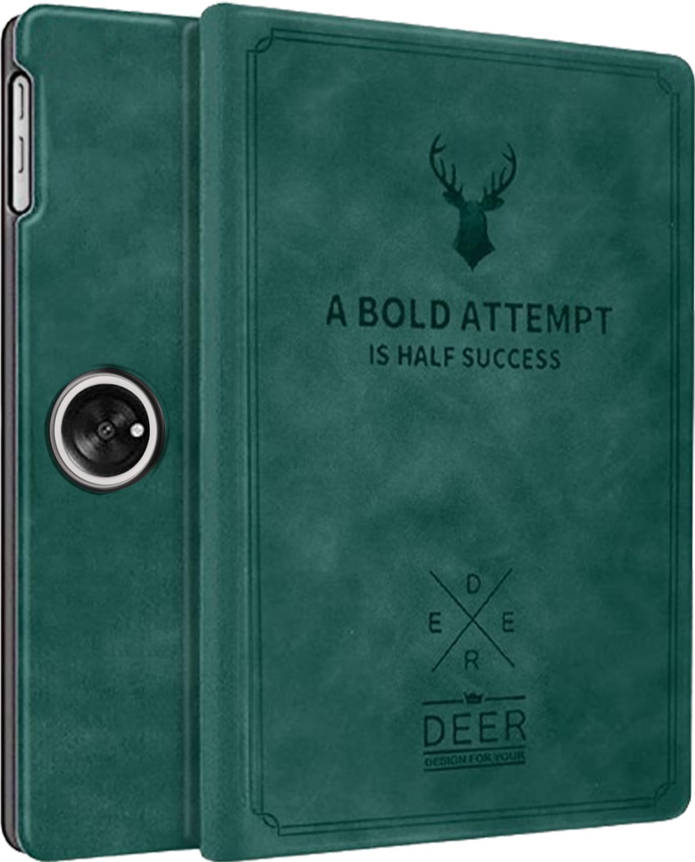 Robustrion Cover for OnePlus Pad Go Cover Case 11.35 inch, Deer Flip Case Cover for OnePlus Pad Go 11.35 inch [Support Auto Sleep Wake] - Dark Green