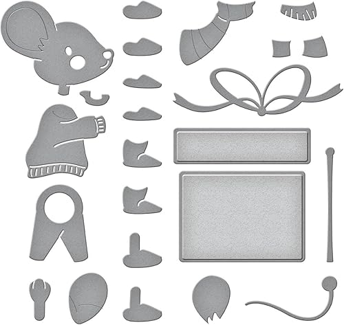 Miniatura 4 de Spellbinders Troqueles grabados con ratón S4-1318 Dancin' & Giftin'