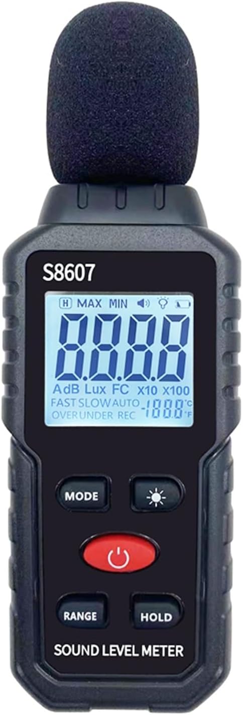 Decibel Meter, Digital 30~130Db Decibelimeter Db Meter Sound Level ...