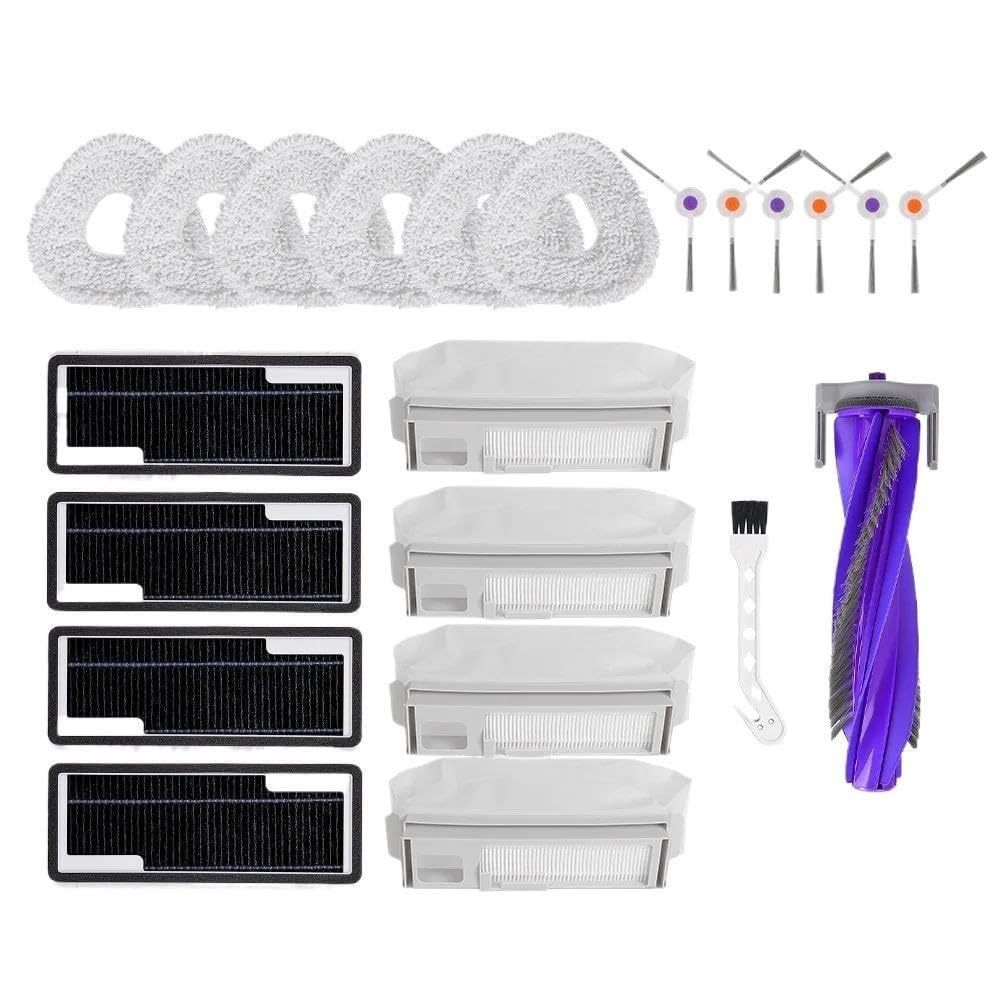 For Freo X Ultra J4/Lite Vacuum Filter Roller Side Brush Bag Mop Stand(22PCS SET-01)