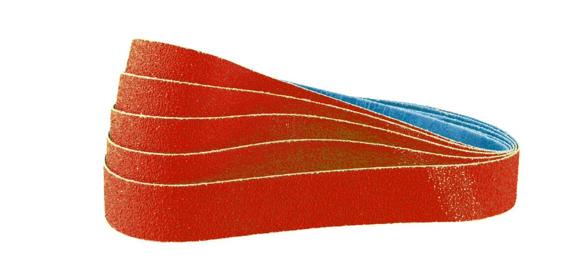 CS Unitec 38160 Pipe-MAX Ceramic 60 Grit Abrasive Grinding and Surface Preparation Belts for All Metals - Pipe, Curved Surfaces and Handrails (Pack of 10)