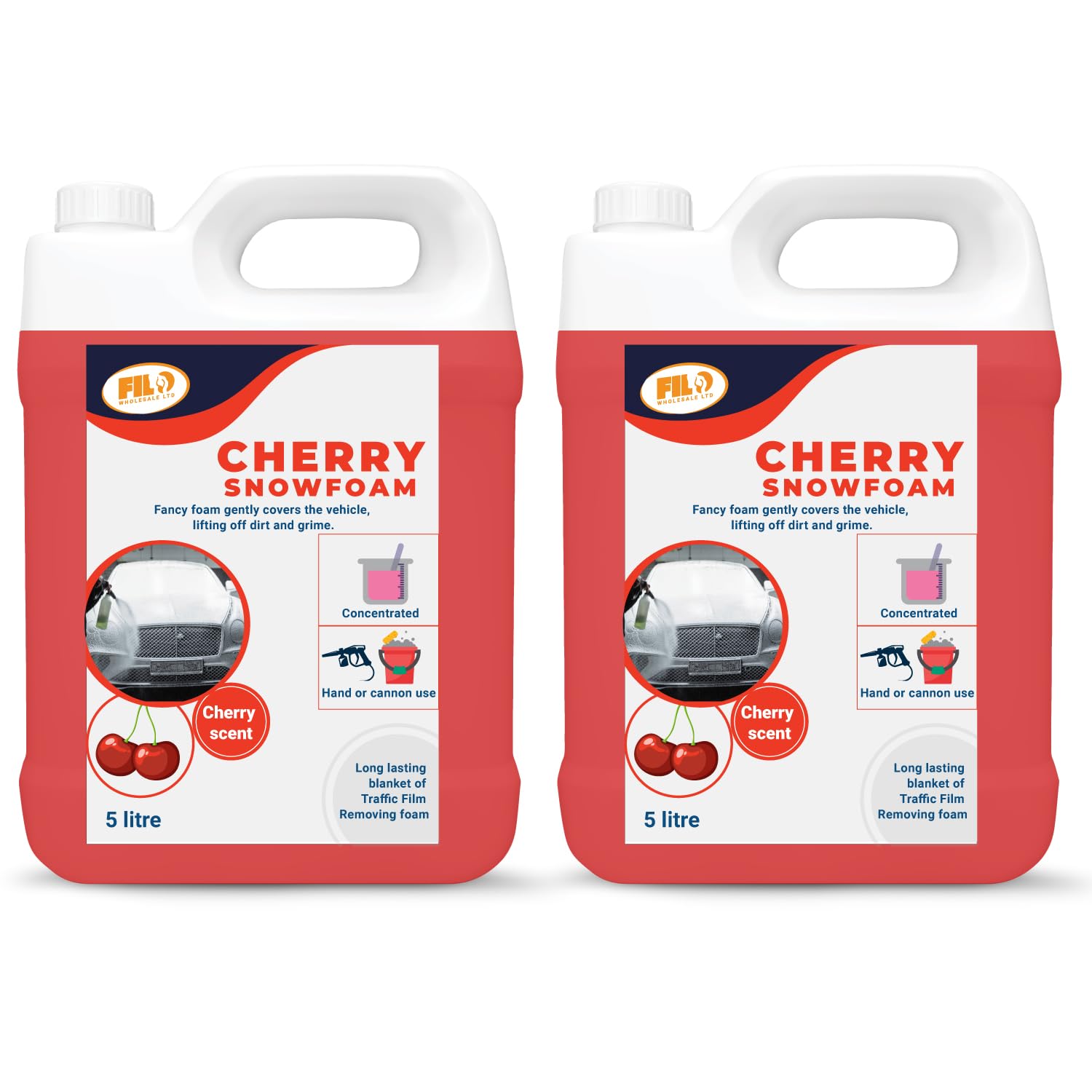 Filo Shapoo FILO Cherry Snow Foam 2x5L - Car Shampoo for Best Foaming Pre-Wash ...