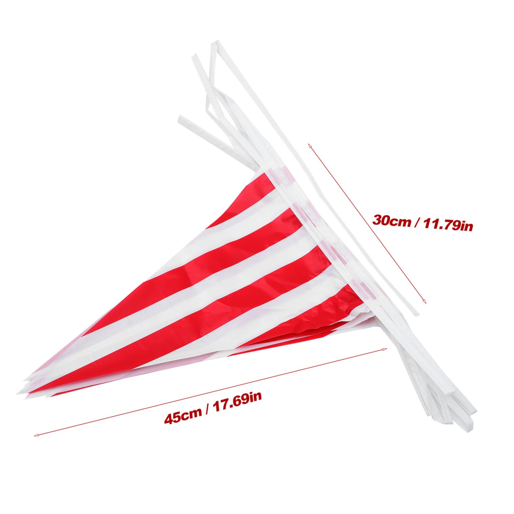 UPKOCH 4sets Bandierine Triangolari Rosse e Decorazioni Bandiere Compleanno e