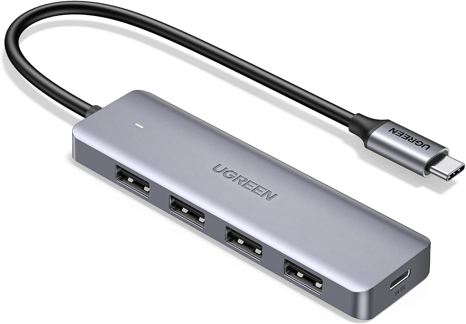 UGREEN USB C Hub, Slim USB C to USB Adapter 4 Ports, 5Gbps High-Speed USB Splitter Compatible with Thunderbolt 3 Macbook/iPad Pro/Air XPS/Mac Pro/Mac mini/iMac/Surface Pro/XPS/Flash Drive/Mobile HDD
