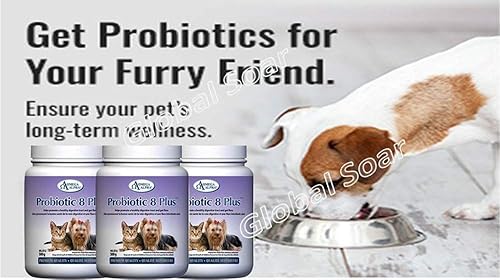 Miniatura 4 de Omega Alpha Pet Probiotic 8 Plus - Probióticos, enzimas y fibra para una mejor digestión de las mascotas.-17.64 oz