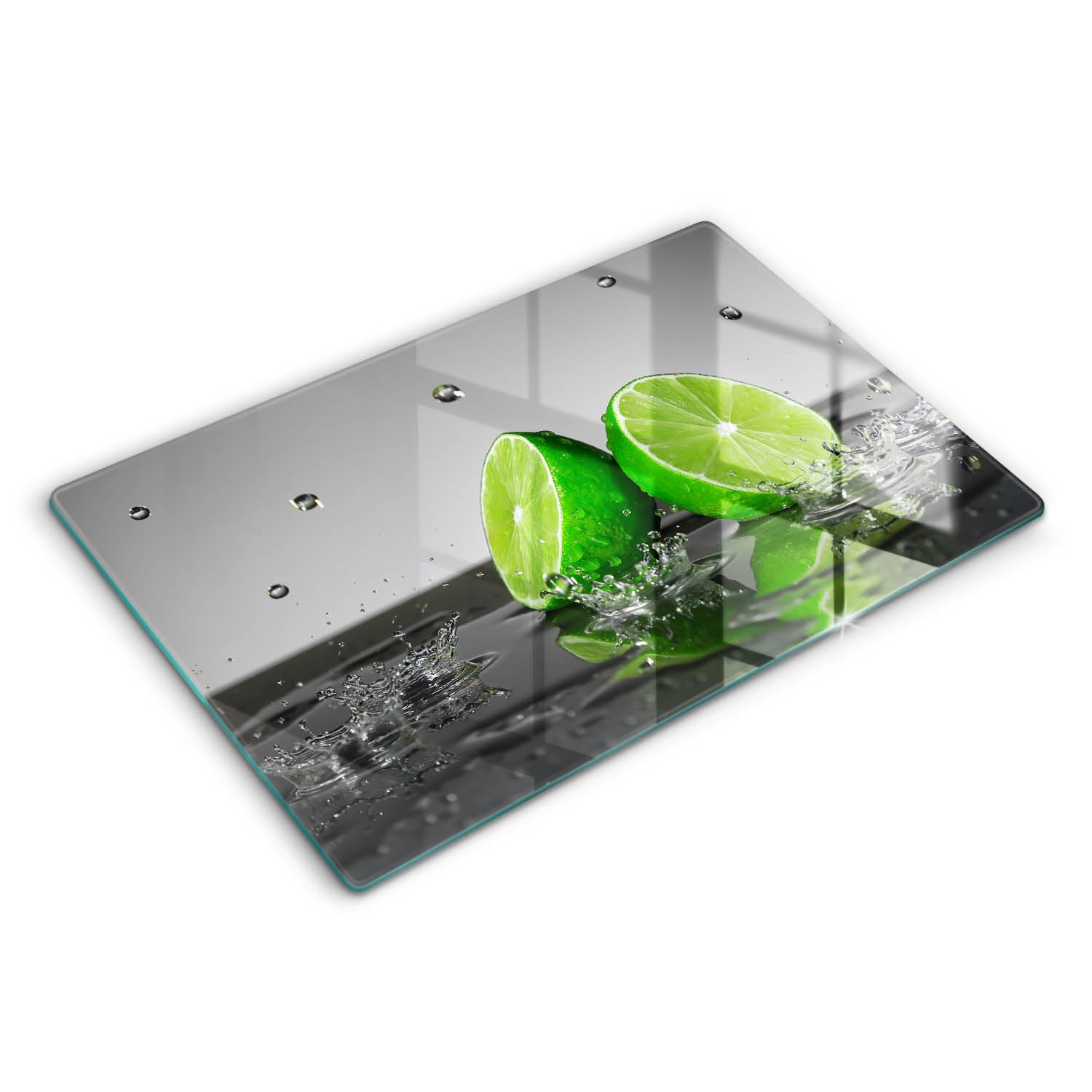 Planche à Découper 80x52cm pour Cuisine Moderne et Protection Plaque Induction Design Citron