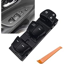 Master Power Window Control Switch Compatible with Nissan Altima Frontier Leaf Rogue Sentra 2013-2018, Juke, Tiida, Sylphy, Replace 25401-3TA5A 25401-3SH1A 25401-3NF0A