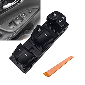 Master Window Switch 25401-3TA5A Fit Nissan Altima Frontier Leaf 2013-2018 | 19 Pins, Driver Side, Fits Rogue Sentra Juke Sylphy Tiida, Replaces 25401-3SH1A 25401-3NF0A 25401-3DF0B 25401-1KA0B