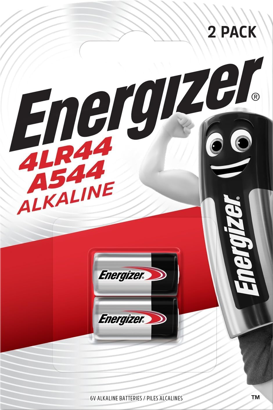Energzer Pile 4LR44 A544 Batterie Alcaline 6V - 0 Mercurio - 3 anni di conservazione