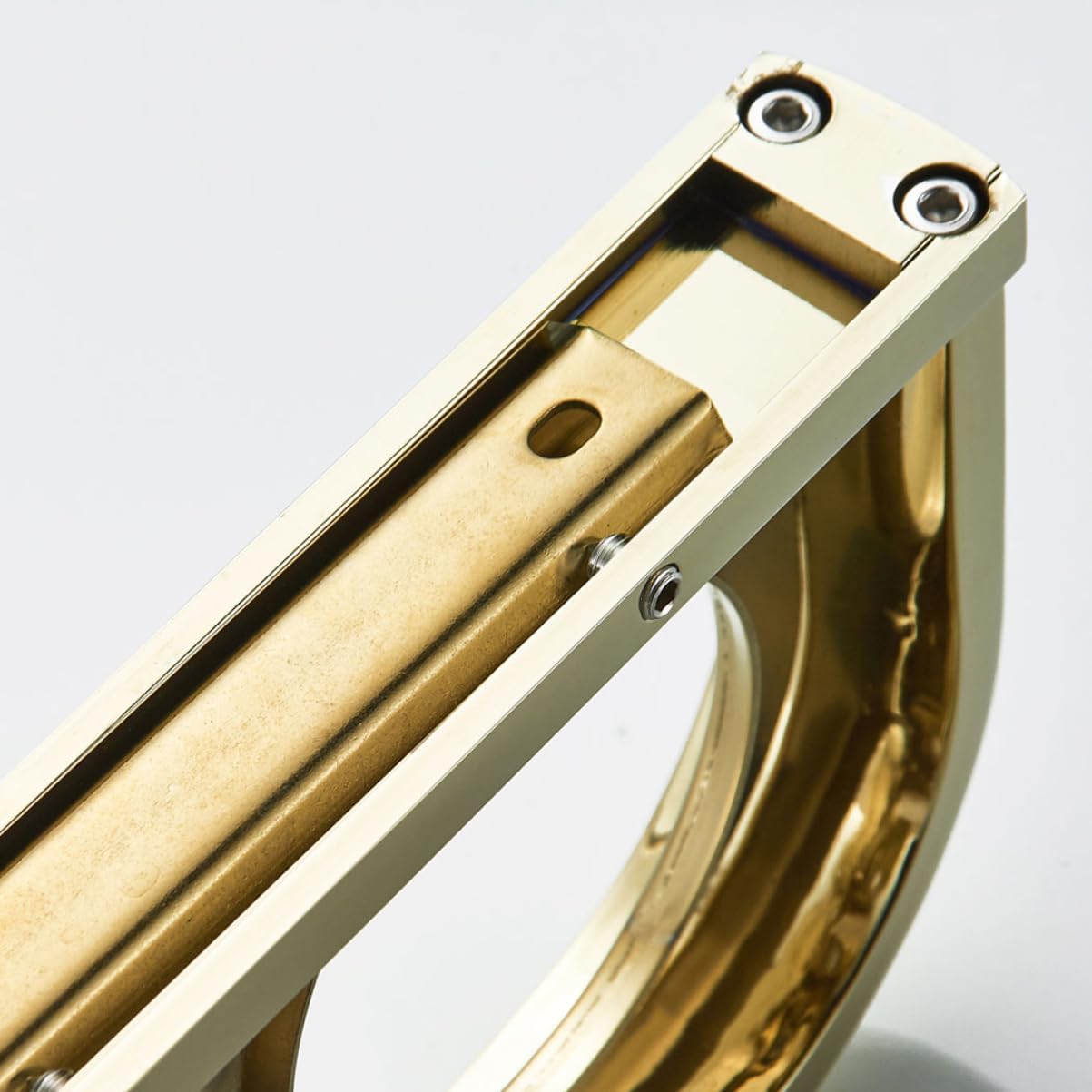 Cabilock 2pcs Brass Plated Double Toothbrush Cup Holder Wall Mount Storage Rack Hygienic Bathroom Accessory and Fashion Design Space-Saving for Home