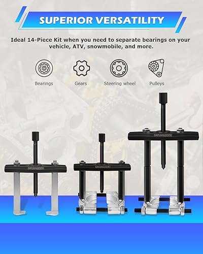 Miniatura 4 de DAYUAN Juego de extractor de rodamientos de 14 piezas, extractor de volante con funda