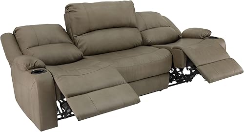 Miniatura 258 de RecPro Charles - Sofá reclinable doble de pared de 58 pulgadas, para autocaravana, con tela mejorada (color plomizo)