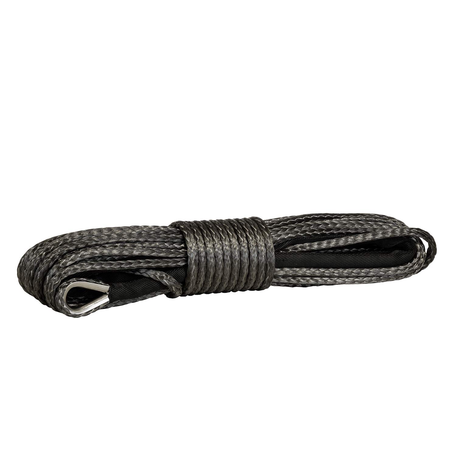 Prowinch Synthetic Winch Line Rope 5/16 Inch x 85 Feet 13500 lbs Load Capacity with Black Protecting Sleeve for Off-Road Vehicles