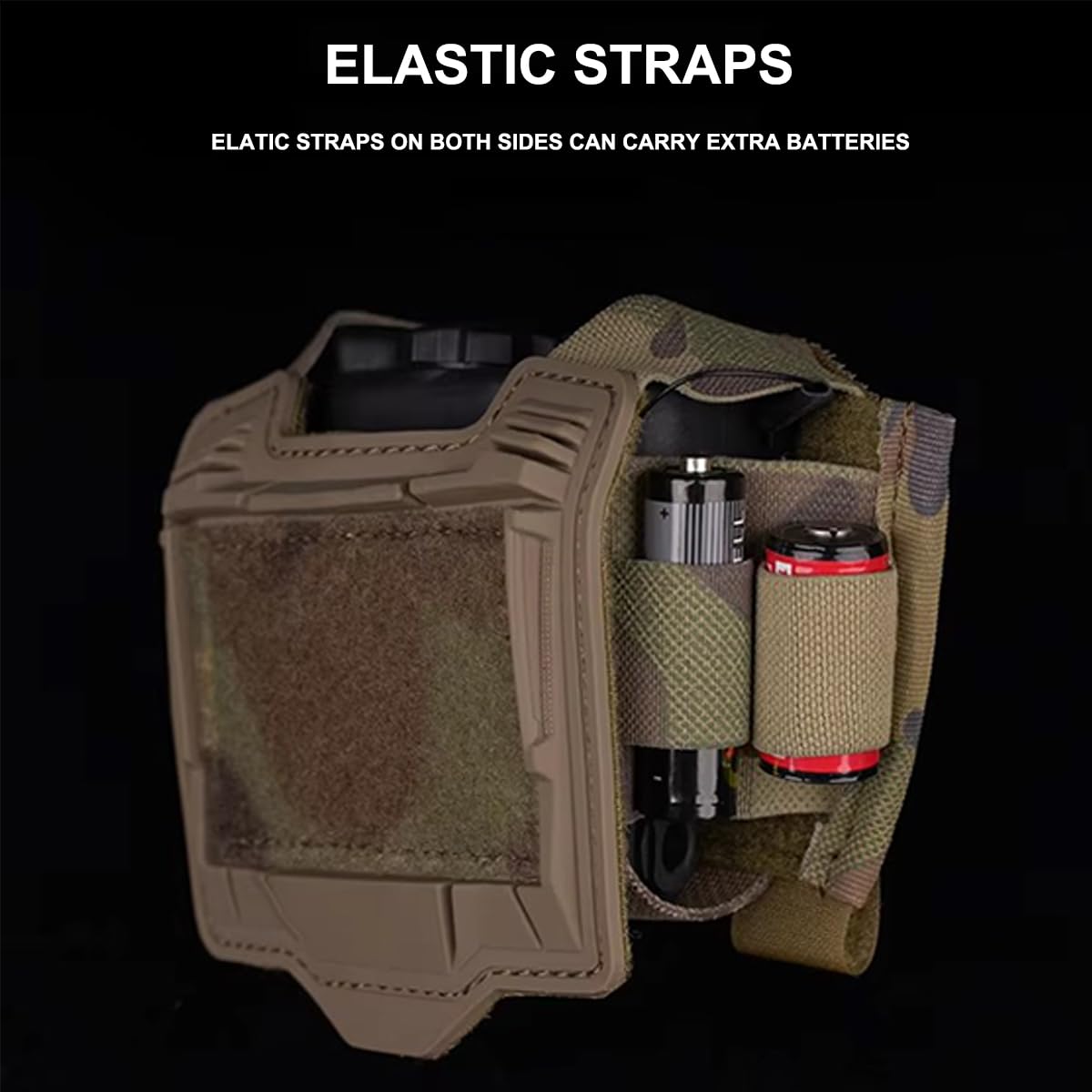 Tactical Helmet Battery Pouch Counterweight Pouch Helmet Battery Pack Balance Weight Bag with Hook&Loop