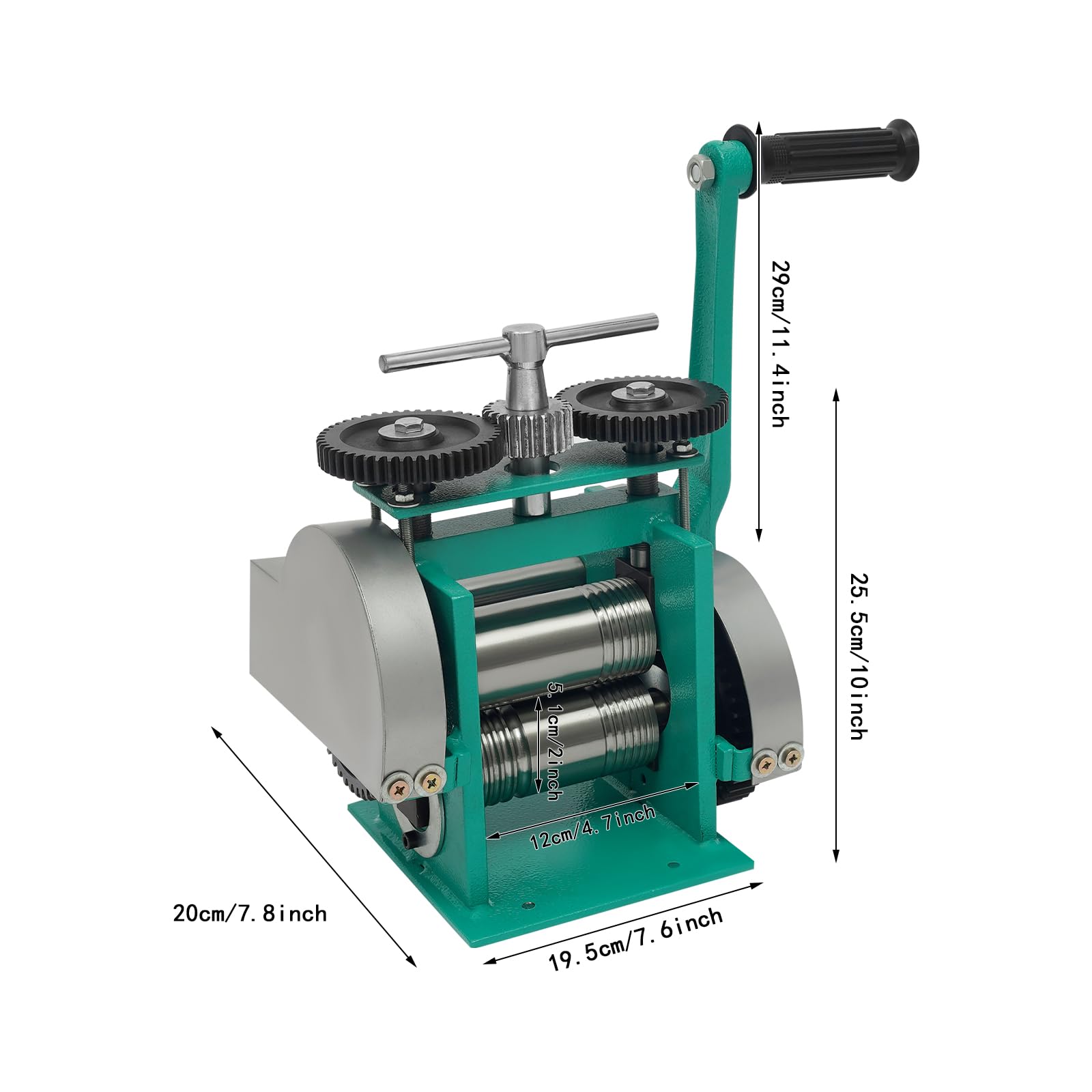 hongward Rullo per gioielli manuale 3 in 1, piegatrice per anelli, strumento manuale per gioielli e goffratura, strumenti per la creazione di gioielli in oro e argento, riparazione e fai da te