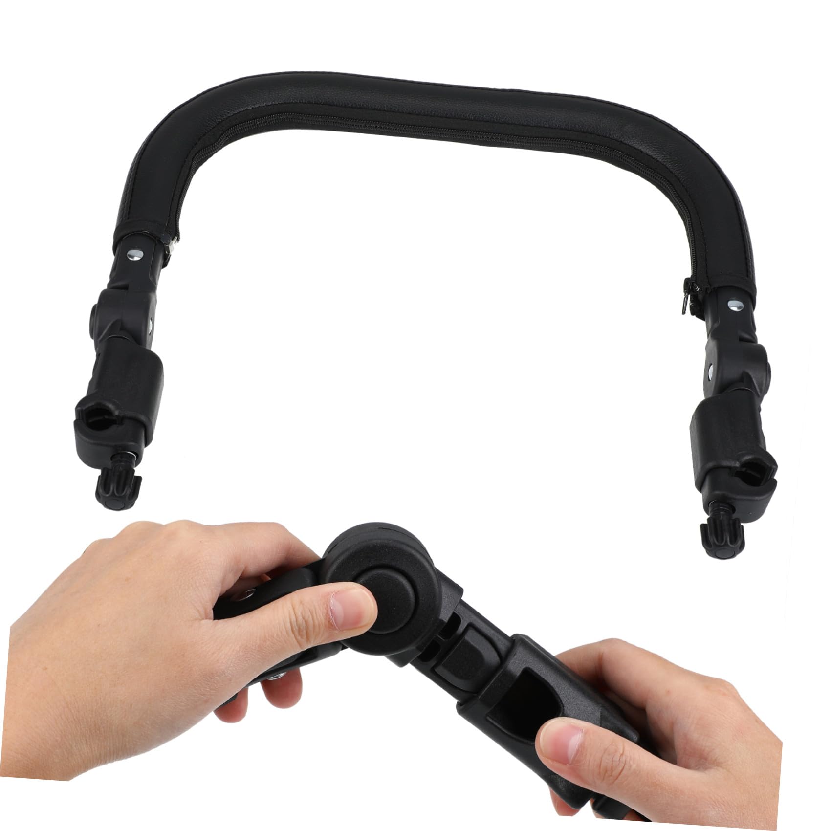 Toyvian Barra Paraurti Universale Per Passeggino Maniglia Bracciolo Sostituzione Barra Trasversale Pelle Pu Nera Paraurti Bracciolo Passeggino Maniglia Staccabile Del
