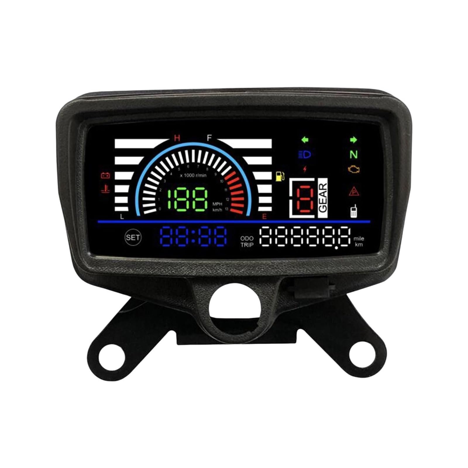 Moto Contachilometri Tachimetro Digitale Per Moto 12V Per CG125 150 Modifica Contachilometri Moto Display Digitale