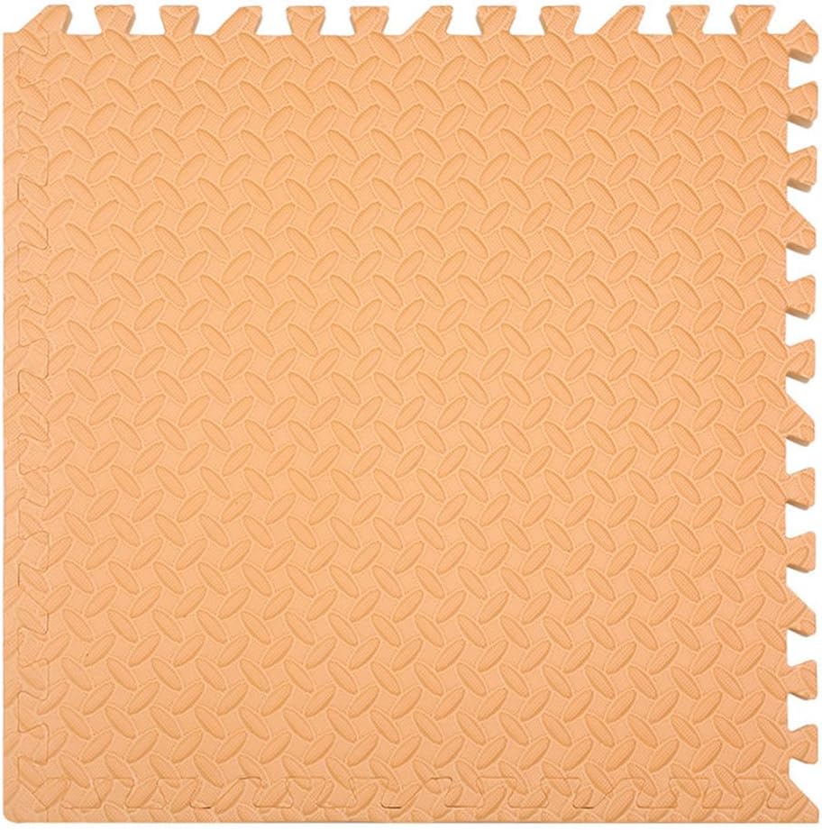 80Pcs Interlocking Foam Play Mats, 12×12 in, 0.4 in Thick Puzzle Exercise Tiles with Border, Durable Gym Flooring for Home & Equipment Protection, Orange