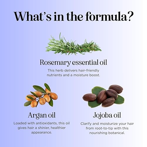 Miniatura 4 de Champú de biotina para hombres y mujeres champú de volumen sin sulfatos para adelgazar el cabello con queratina de biotina y aceites esenciales para